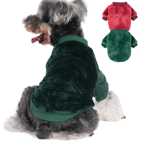 Dog Sweater 2 (Wine red,Dark green / Large)