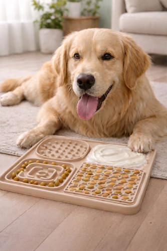 Hearth & Paw Silicone Lick Mat for Dogs (Beige)