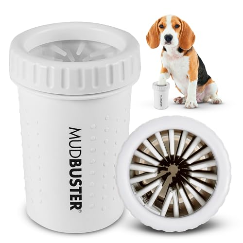 MudBuster Portable Dog Paw Cleaner (Bright White / Medium)