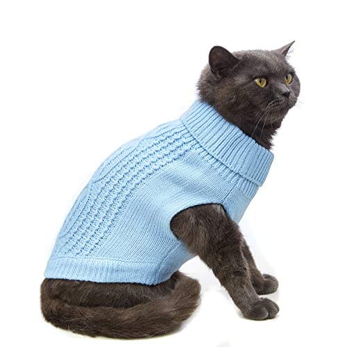 Cat Sweater Stretchy (Blue / X-Small)