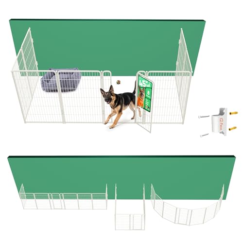 Homeplus Indoor Dog Playpen with Fence (White / 45"H)