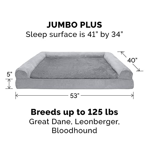 Orthopedic Dog Bed for Large Dogs w (Jumbo Plus / Gray)