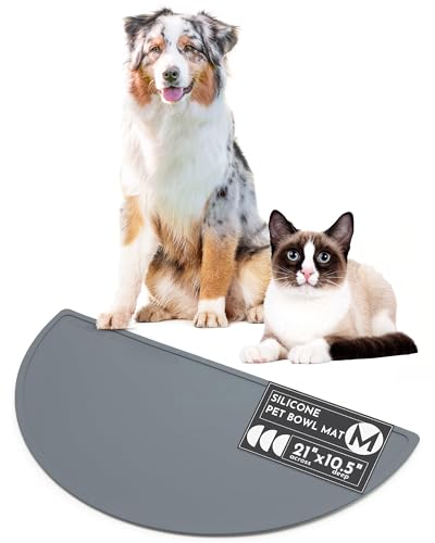Silicone Dog Food Mat (Charcoal / Medium)