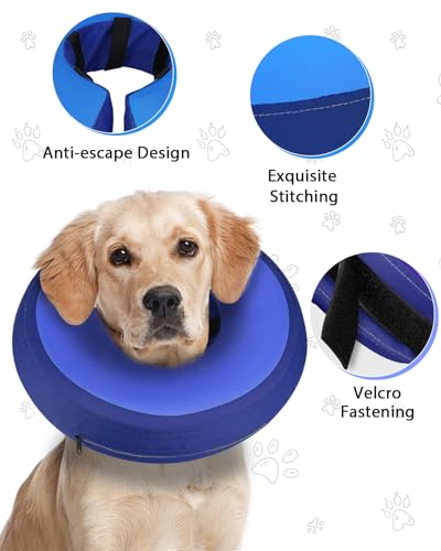 Inflatable Dog Cone (PinkBlue / S(9"-10"))