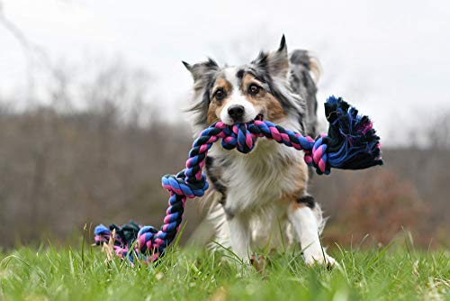 Mammoth Flossy Chews Color Rope Tug (X-Large 31" / 4 Knot)