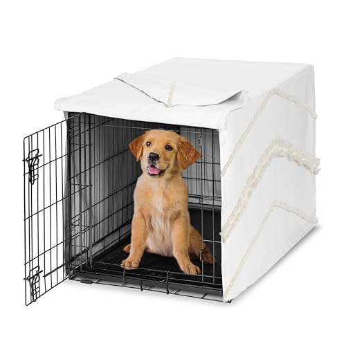 36in. Medium Dog Crate Cover (Ivory / 36.0"L x 23.5"W x 24.0"H)