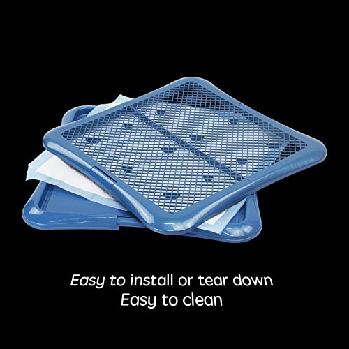 Training Pad Holder Floor Protection Dog Pad Holder Mesh Training Tray (24"X24")