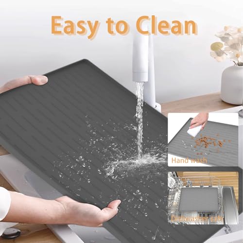24" x 16" Dog Food Mat (Beige / 24"L x 16"W)
