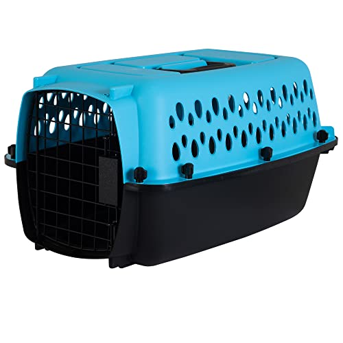 Pet Porter Fashion Dog Kennel 19in (19.0"L x 12.5"W x 10.0"H / Bright Blue)