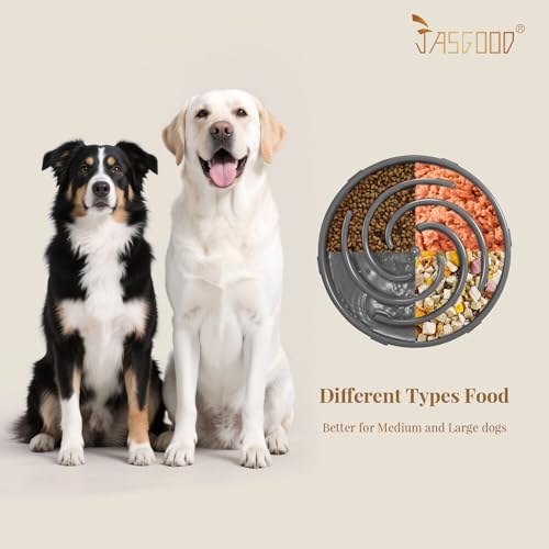 Slow Feeder Bowl for Large Dogs (Large / C-Dark Grey)