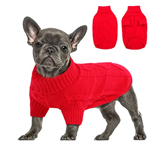 Dog Sweater for Small to Large Dogs (Large / Red)