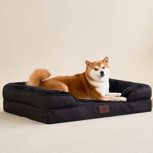 Orthopedic Extra Large Dog Bed (Black / 44.0"l X 32.0"w X 6.5"th)