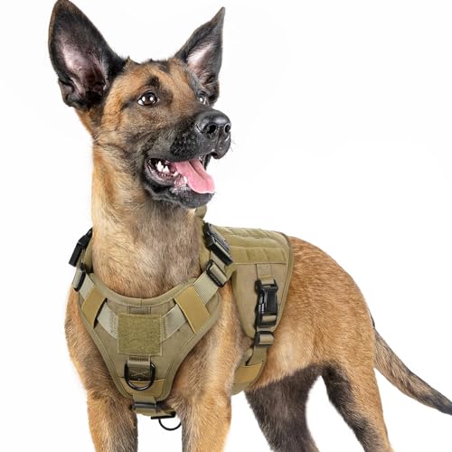 Tactical Dog Harness for Small (Brown / Small)