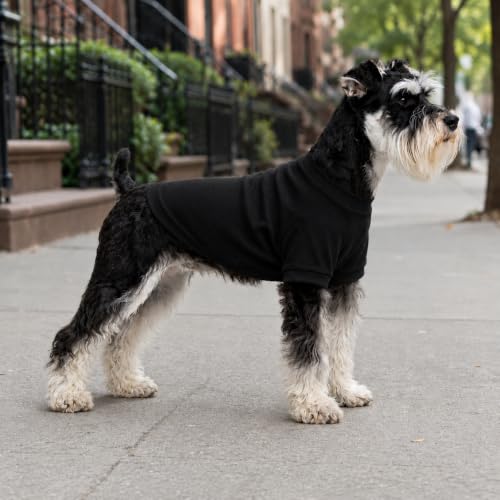 Ribbed Dog T Shirt Cotton Knitted Dog Sweaters for All Season Pet T (3XL (for Large Dog) / Black)