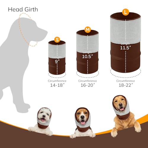 Dog Calming Hoodie for Anxiety Relief (Brown / S)