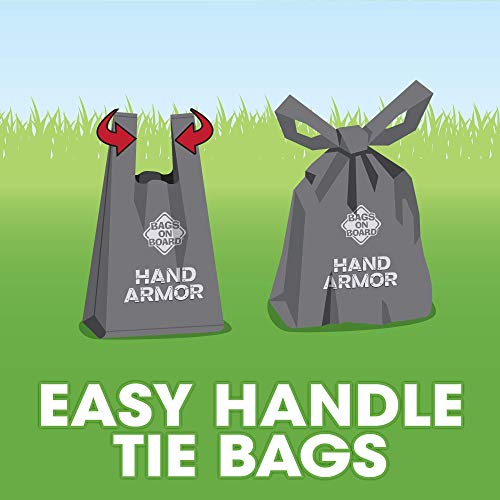 Dog Poop Bags with Easy Tie Handles (200 Count (Pack of 1))