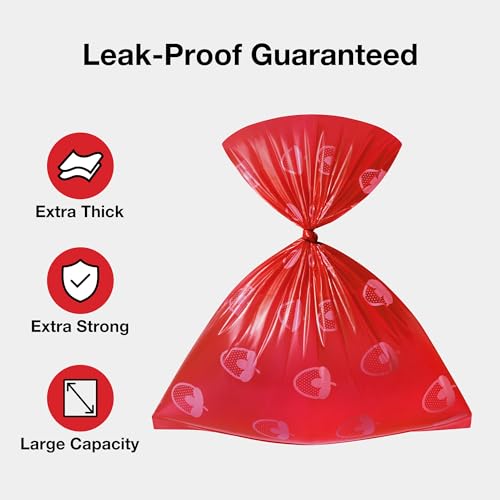 Strawberry Scented Dog Poop Bags (Strawberry / 1 Count (Pack of 300))