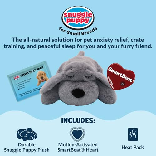 Snuggle Puppy Junior Heartbeat Toy (Gray)