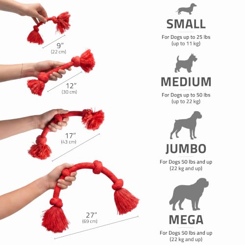 Tug Rope Dog Toys for Large Breed Dogs (Mega / Beef)