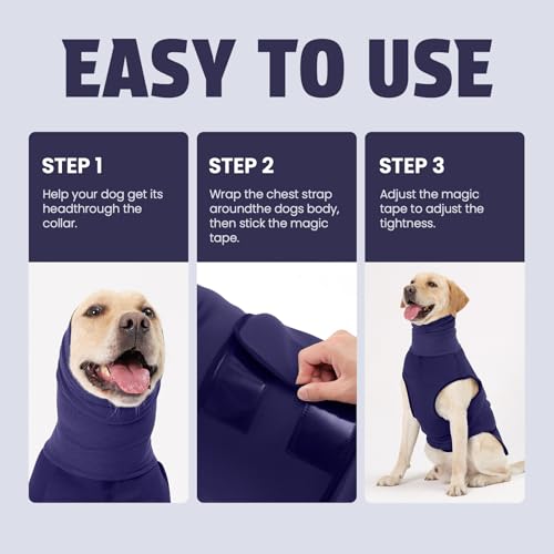 Dog Anxiety Vest and Coat (Midnight Blue / X-Large)