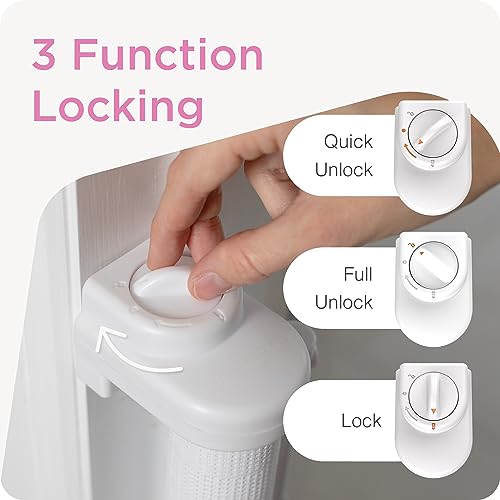 Retractable Baby Gate (White / 33" Tall x 55" Wide)
