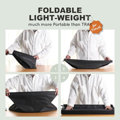 Large Portable Dog Pee Pads Foldable Liner Base 33''x23'' Training Pad Holder with Fixing Clips (L 33'' x 23'' for Dog＜ 28" Length)