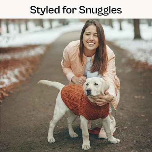 Unisex Dog Sweaters (XS / Cable Knit Terracota)