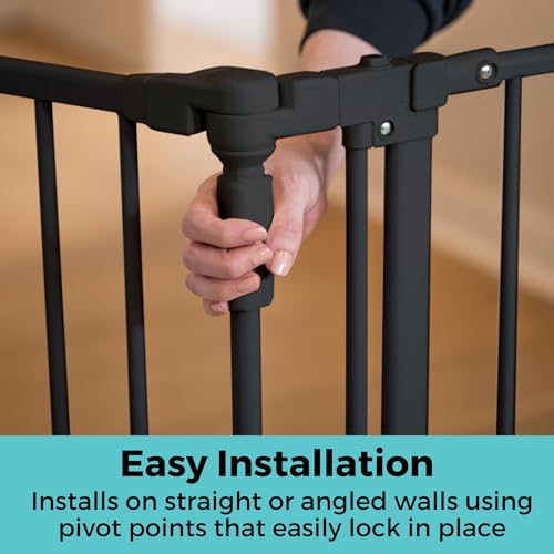 6 Bar Extension for Deluxe Décor Gate (Black / 15" Wide)