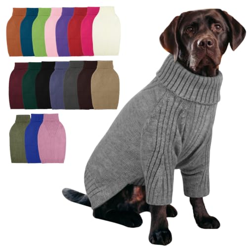 XXXL Dog Sweater (Light Grey / XXX-Large)