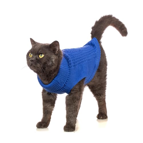 Cat Sweater Stretchy (Dark Blue / Medium)