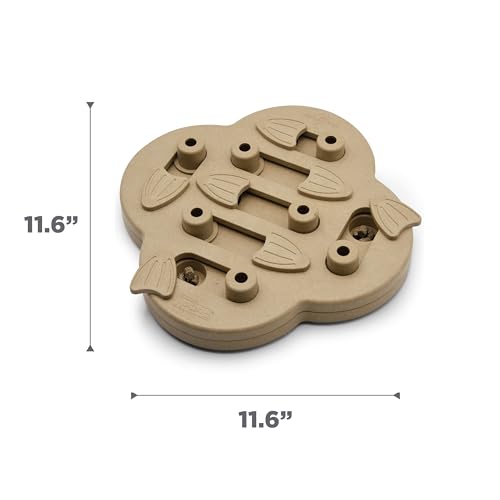 by Nina Ottosson Dog Hide N' Slide Treat Puzzle Enrichment Toy (Dog Hide-N-Slide (Tan) / 1 Count (Pack of 1))