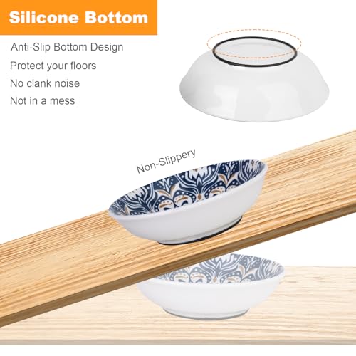 Ceramic Cat Food Bowls (Bohemian Colors)