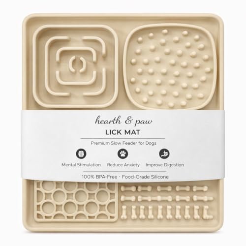 Hearth & Paw Silicone Lick Mat for Dogs (Beige)