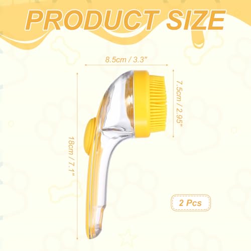 Pet Bath Brush (Yellow)
