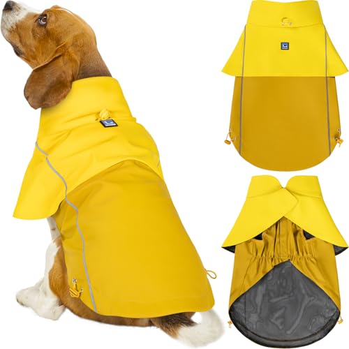 Dog Raincoat Adjustable Waterproof (Large)