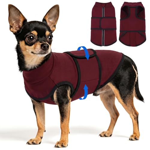 Snug Anxiety Compression Shirt for Dogs from Storms & Fireworks (Red / Small(Chest Girth:21.7"))