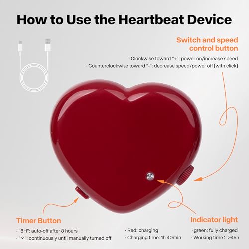 Heartbeat Dog Toy for Puppy Anxiety with Rechargeable Heartbeat