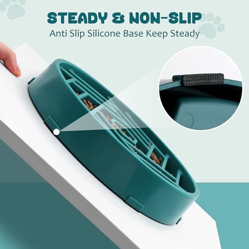 Slow Feeder Dog Bowl (green)