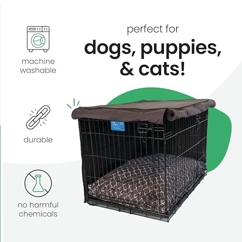 Dark Gray Dog Crate Cover (I'm a Realist / 30.0"L x 19.0"W x 21.0"H)