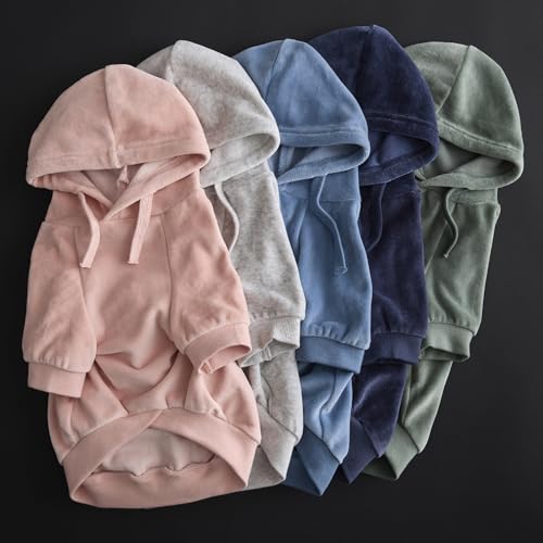 Cooper I Dog Hoodie (Pink / X-Small (5-12 lbs))