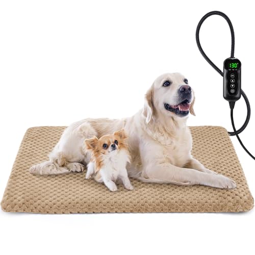 Pet Heating Pad for Cats & Dogs (L: 35" x 24" / Brown)