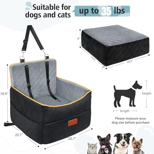 Small Dog Car Seat (Black/gray)