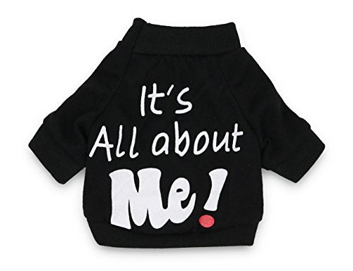 Yorkie Clothes Funny XS Dog T Shirt Black Dog Clothes (X-Small (Under 3.3lb) / Black)
