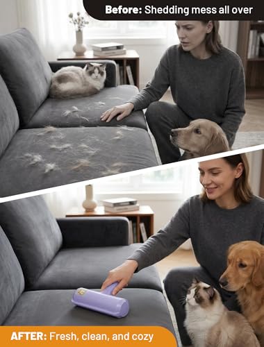 Pet Hair Remover Roller (C：purple)