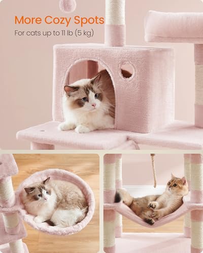 Cat Tree 66.1 (Jelly Pink / L (21.7"L x 17.7"W x 66.1"H))