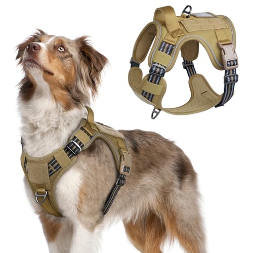 Tactical Dog Harness for Medium (Brown / Medium)