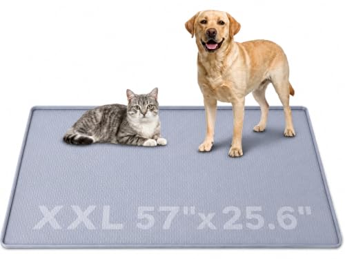 Dog Pee Pad Holder & Cat Litter Mat (Gray / 51'' × 25.6'')