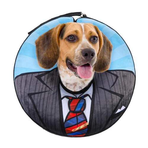 Dog Cone Alternative After Surgery for Small Medium Large Dogs (Black Suit / M(Neck 13"-16"))