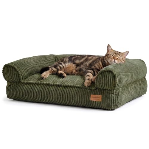 Dog Couch Bed (Green / 28.3"Lx20.5"Wx9"Th)