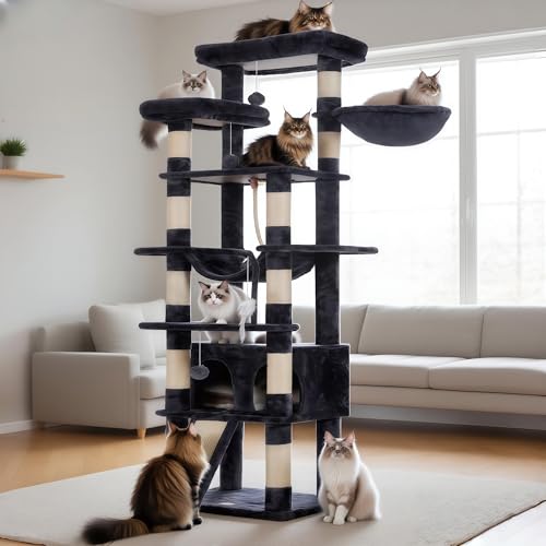 Tall Cat Tree 78 (Smoky Gray / 70 inch)